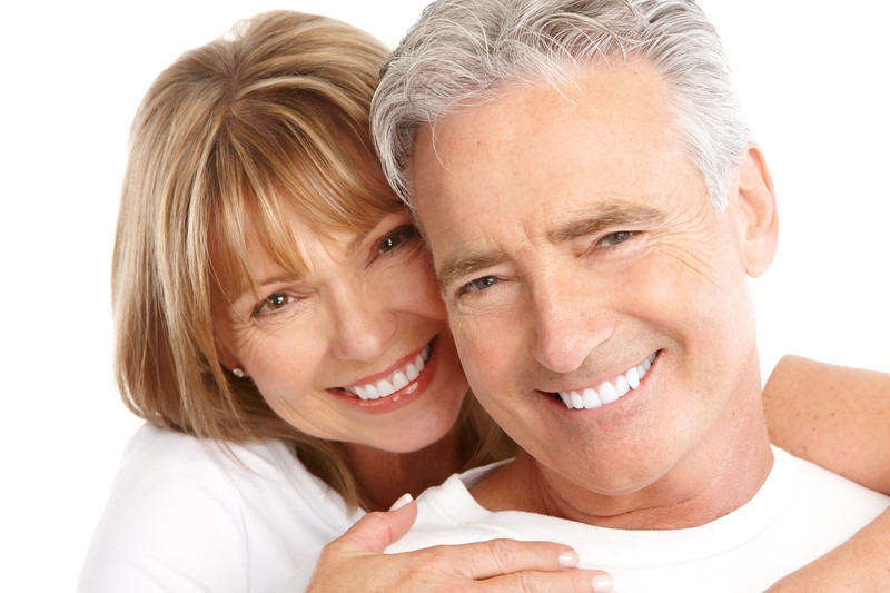 mature couple smiling